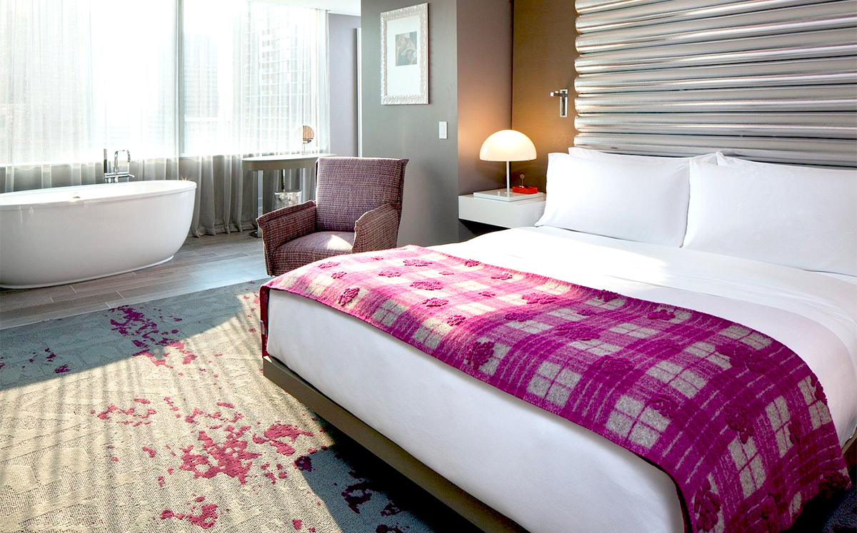 A guest room at W Bellevue